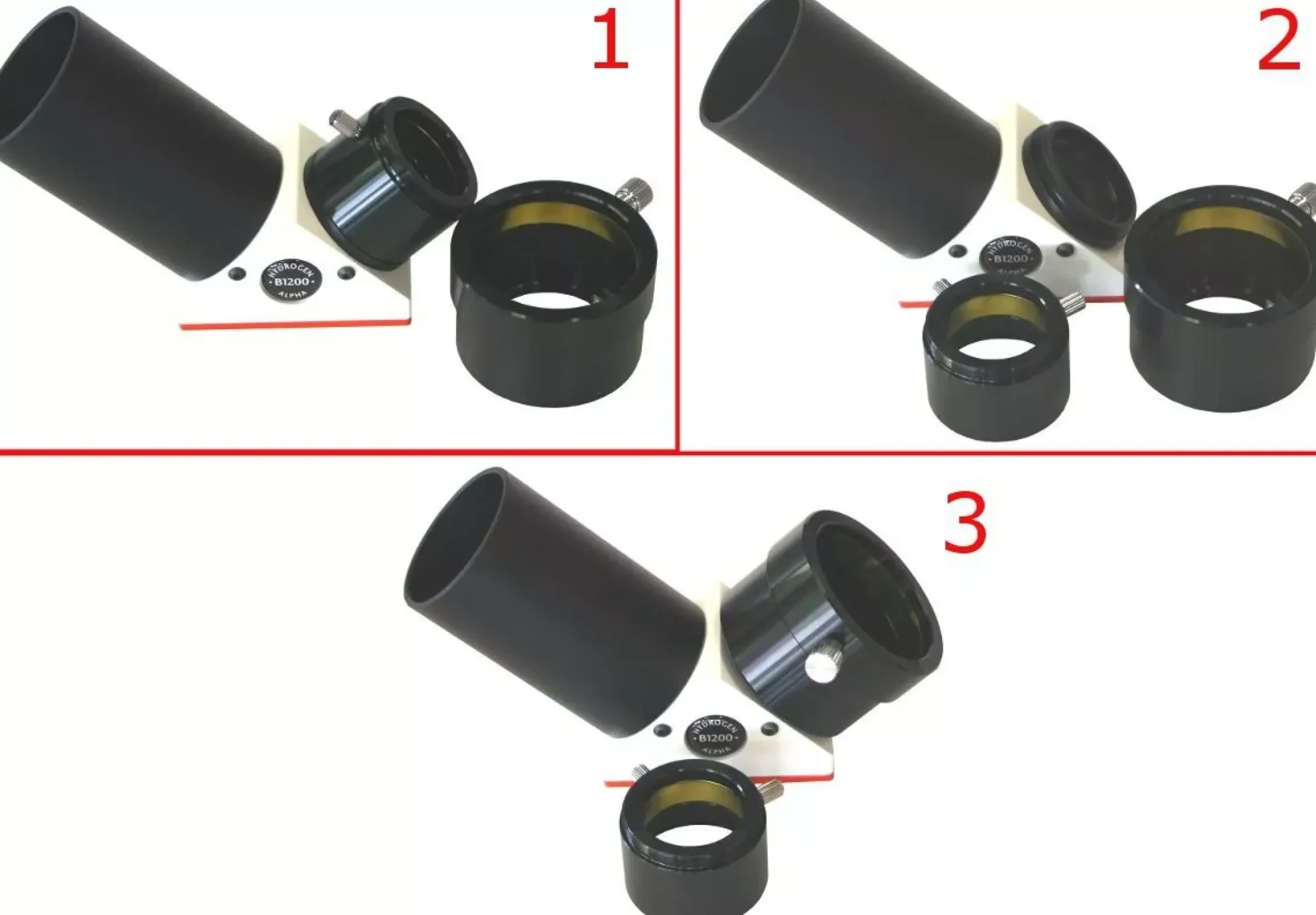 Bresser Zubehör|Kalzium-Ca-K Filter>Adapter T2 zu 2", für 2" Okulare an Blocking Filter