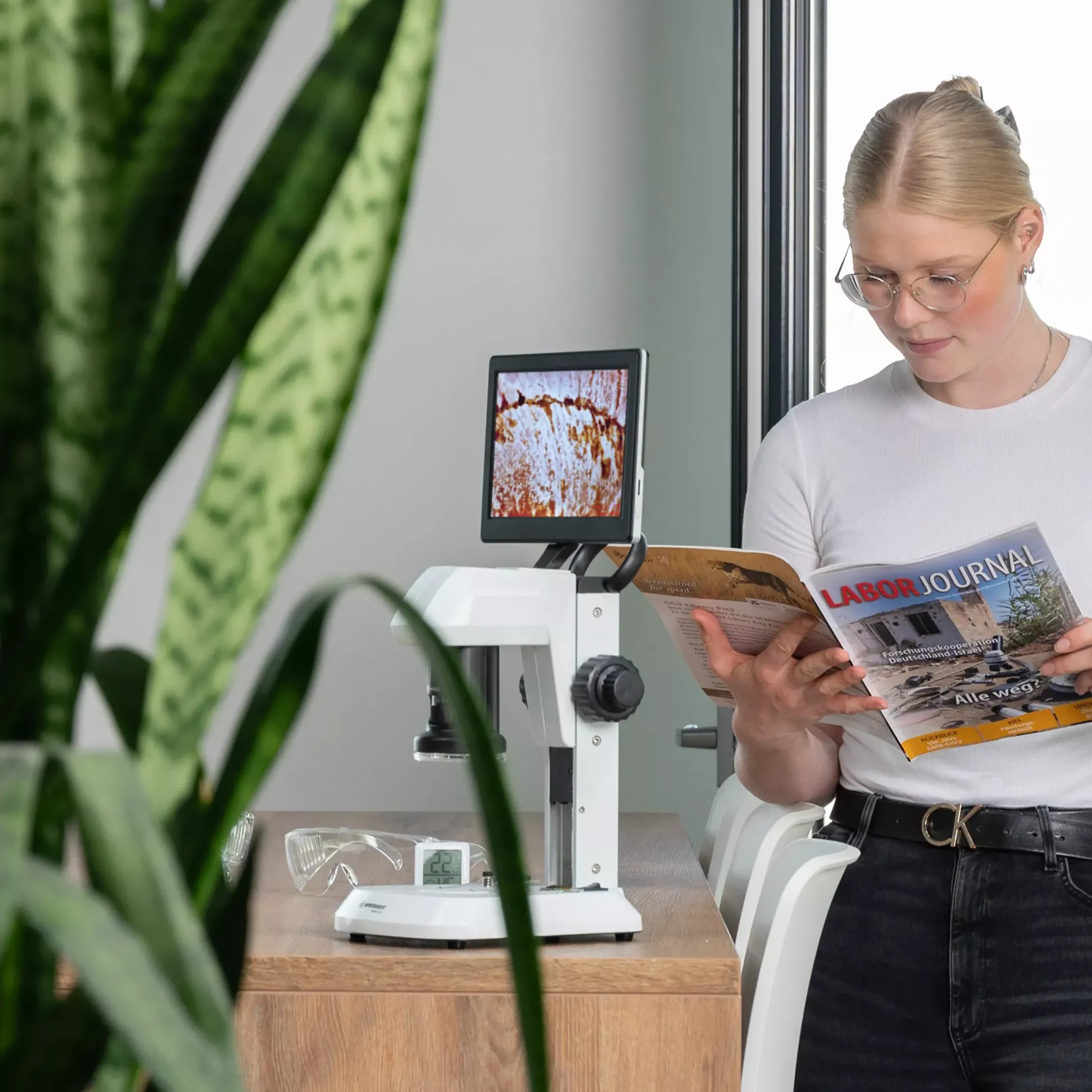 Bresser Durchlichtmikroskope|Auflichtmikroskope>Analyth LCD-Mikroskop