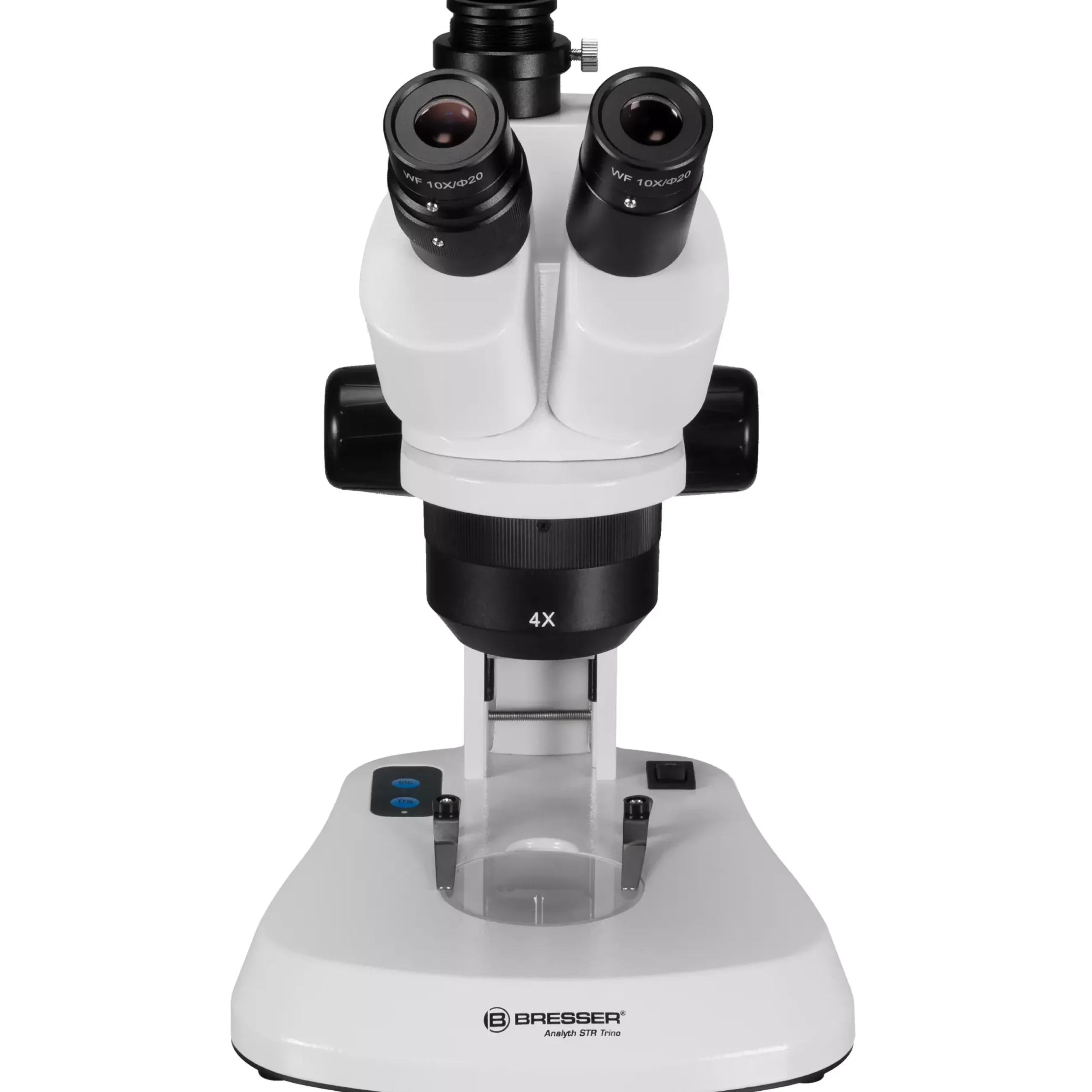 Bresser Durchlichtmikroskope|Auflichtmikroskope>Analyth STR Trino 10x - 40x trinokulares Stereo-Mikroskop mit Auf- und Durchlicht