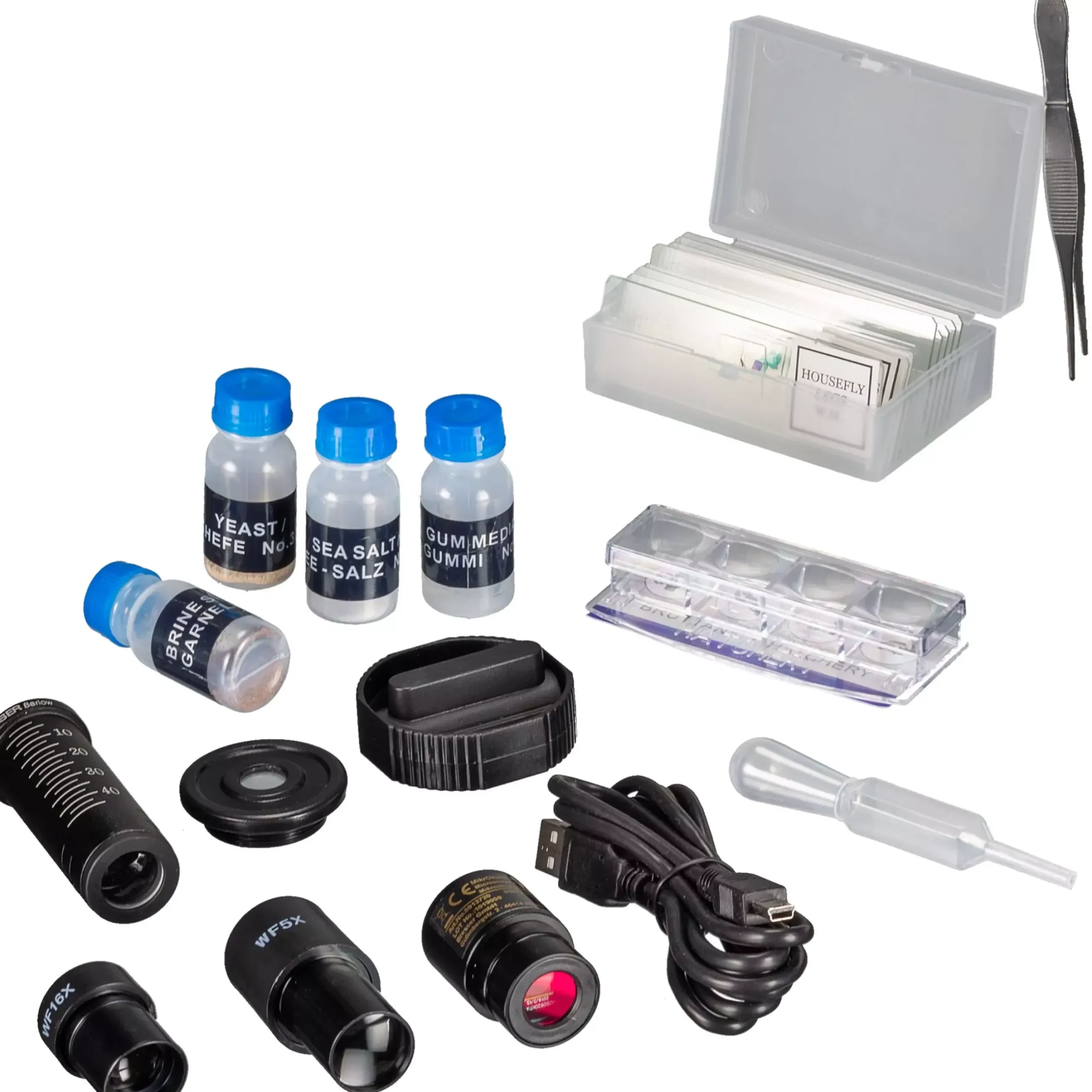 Bresser Durchlichtmikroskope|Auflichtmikroskope>Biolux NV 20x-1280x Mikroskop mit HD USB-Kamera