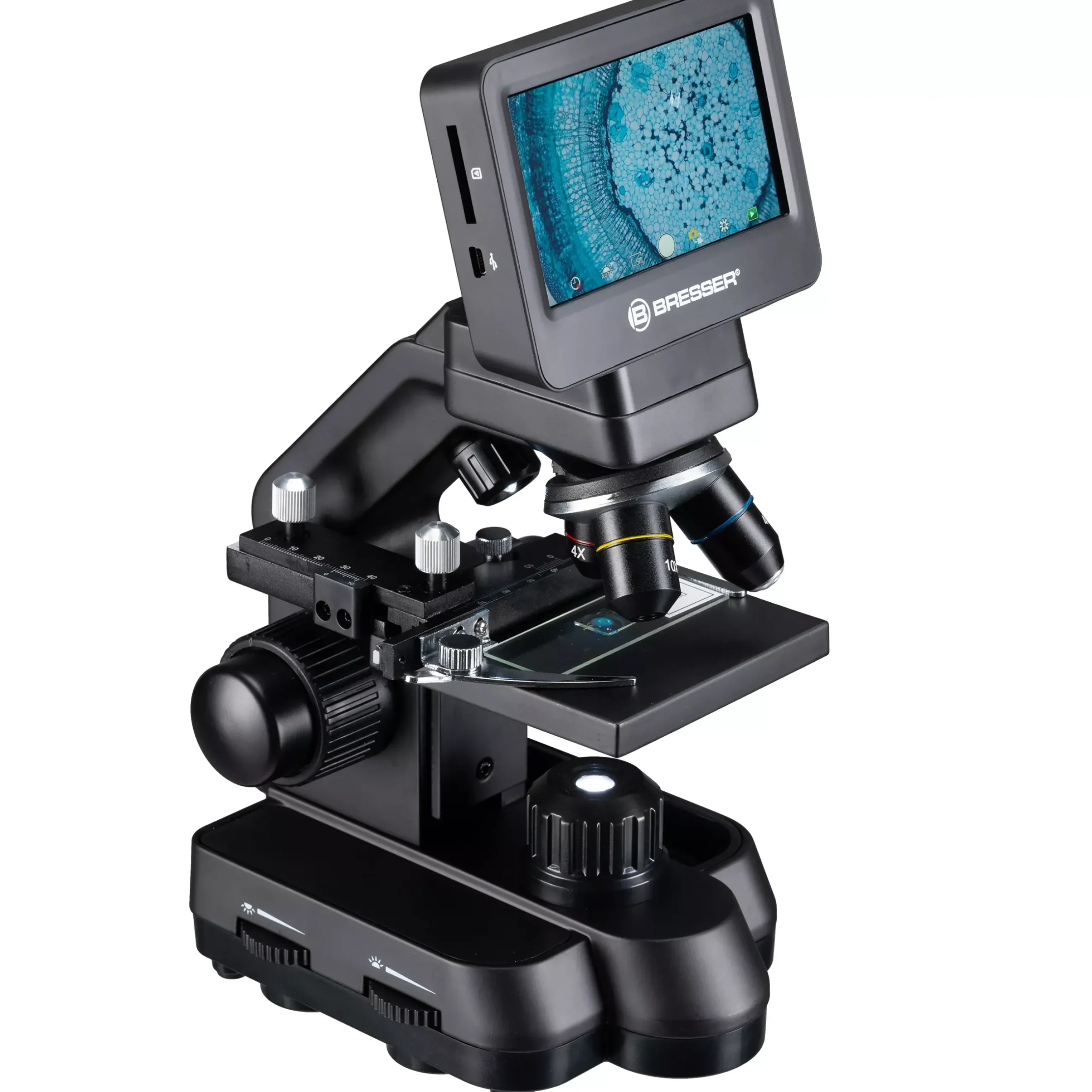 Bresser Durchlichtmikroskope|Auflichtmikroskope>Biolux Touch 5 MP HDMI Mikroskop für Schule und Hobby