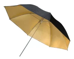 Bresser Schirme>BR-BG110 Reflexschirm schwarz/gold 110cm