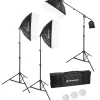 Bresser Tageslichtsets>BR-230B LED-Tageslicht-Set mit Softboxen