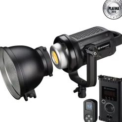 Bresser Led Studiolampen>BR-D1200BL COB LED Studiolampe 120W mit Bowens-Anschluss für Softboxen