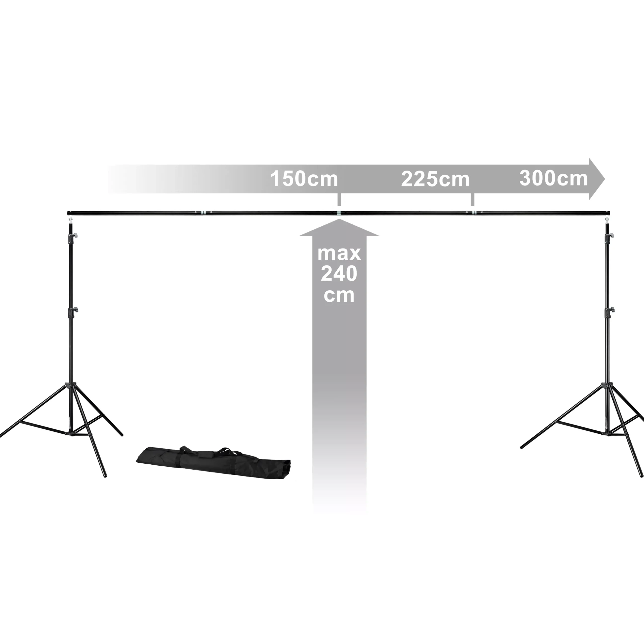 Bresser Hintergrundsysteme>BR-D23 Hintergrundsystem 240 x 300cm