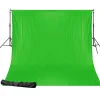 Bresser Hintergrundsysteme|Greenscreenhintergünde>BR-D24 Hintergrundsystem + Greenscreen/ Chromakey Grün Hintergrundstoff 2,5 x 3m