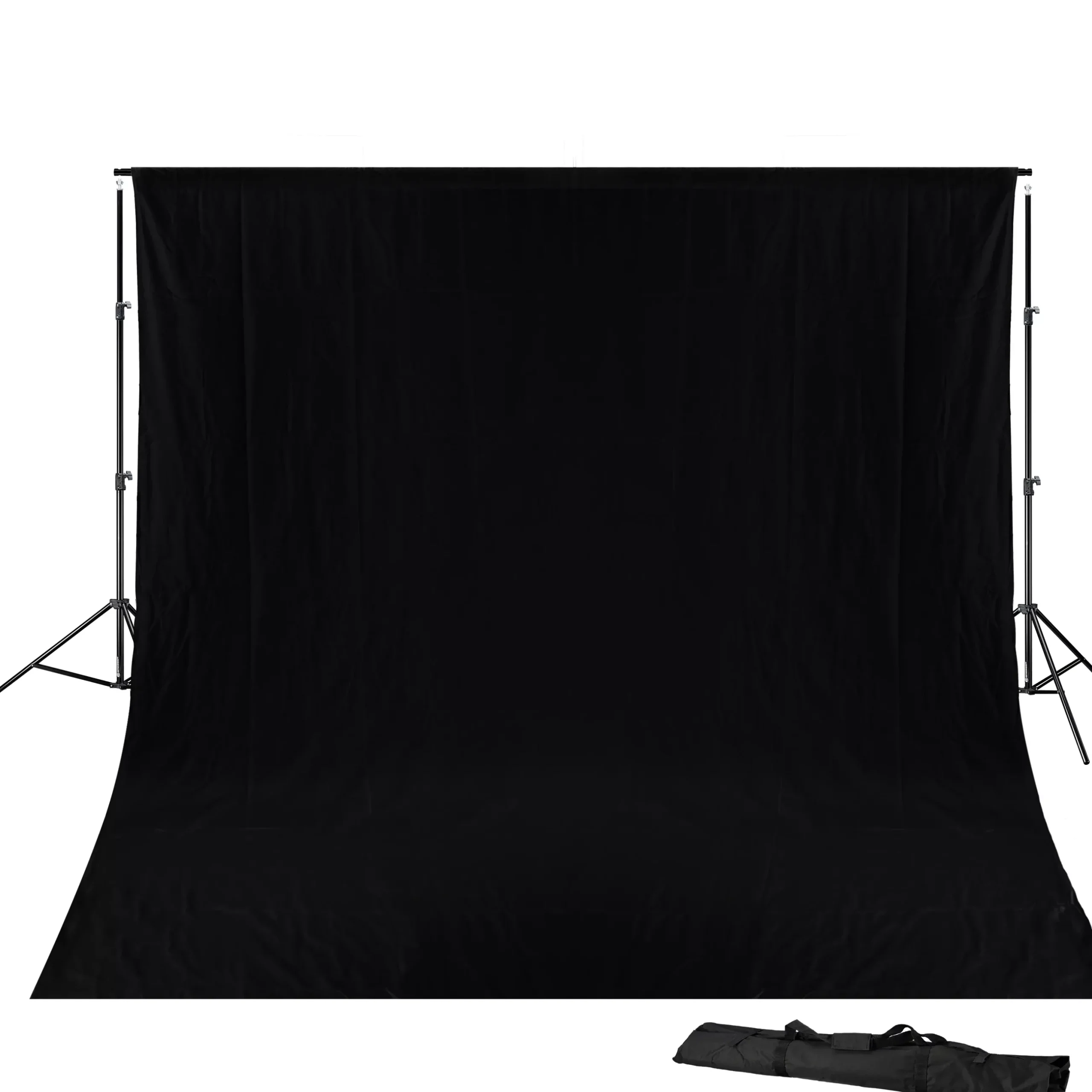 Bresser Hintergrundsets|Hintergrundsysteme>BR-D23 Hintergrundsystem + Hintergrundstoff 3 x 6m Schwarz