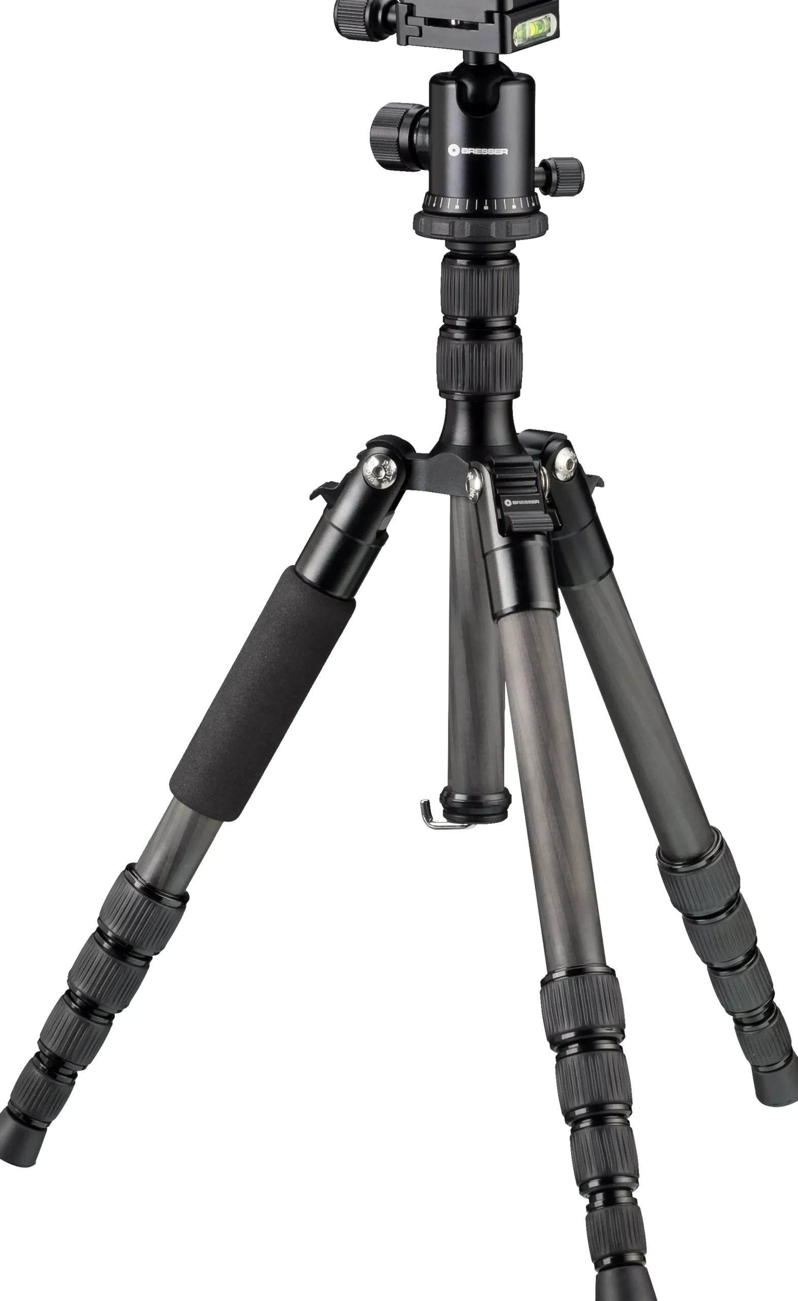 Bresser Kamerastative|Stative>BR-2205-N1 Carbon Fotostativ bis 8 kg verwendbar als Dreibein- und Bodenstativ