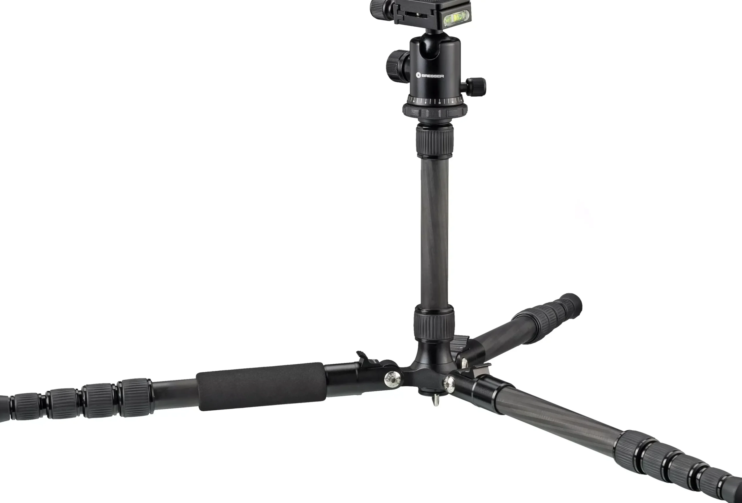 Bresser Kamerastative|Stative>BR-2205-N1 Carbon Fotostativ bis 8 kg verwendbar als Dreibein- und Bodenstativ