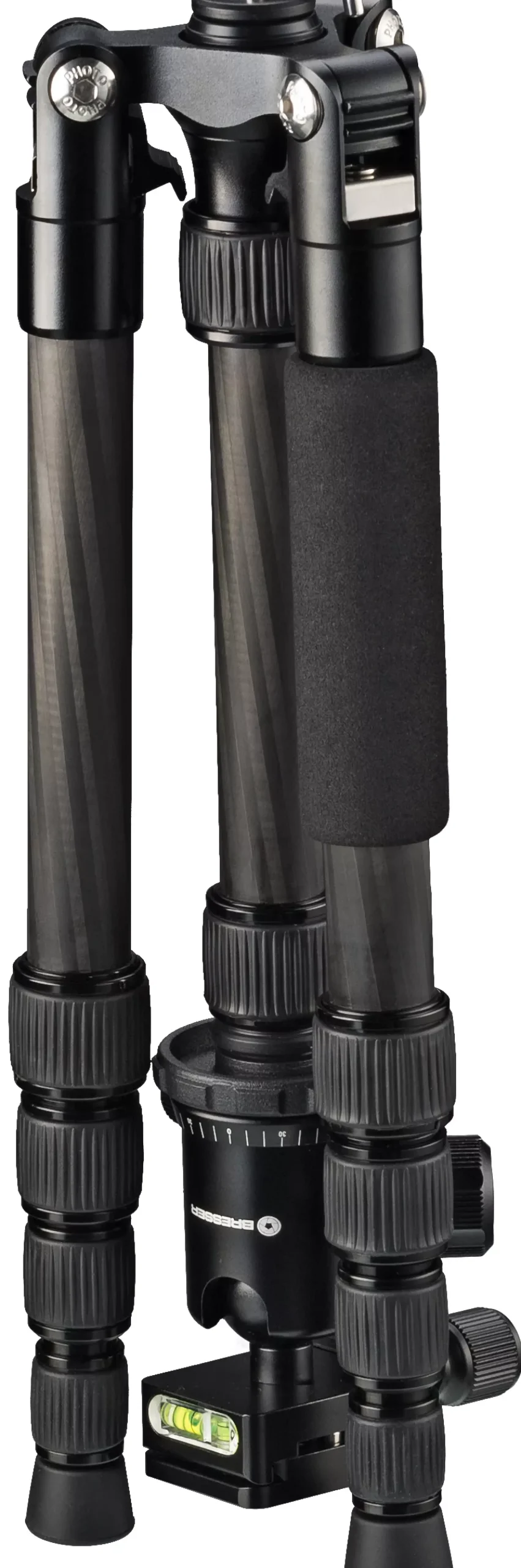 Bresser Kamerastative|Stative>BR-2205-N1 Carbon Fotostativ bis 8 kg verwendbar als Dreibein- und Bodenstativ
