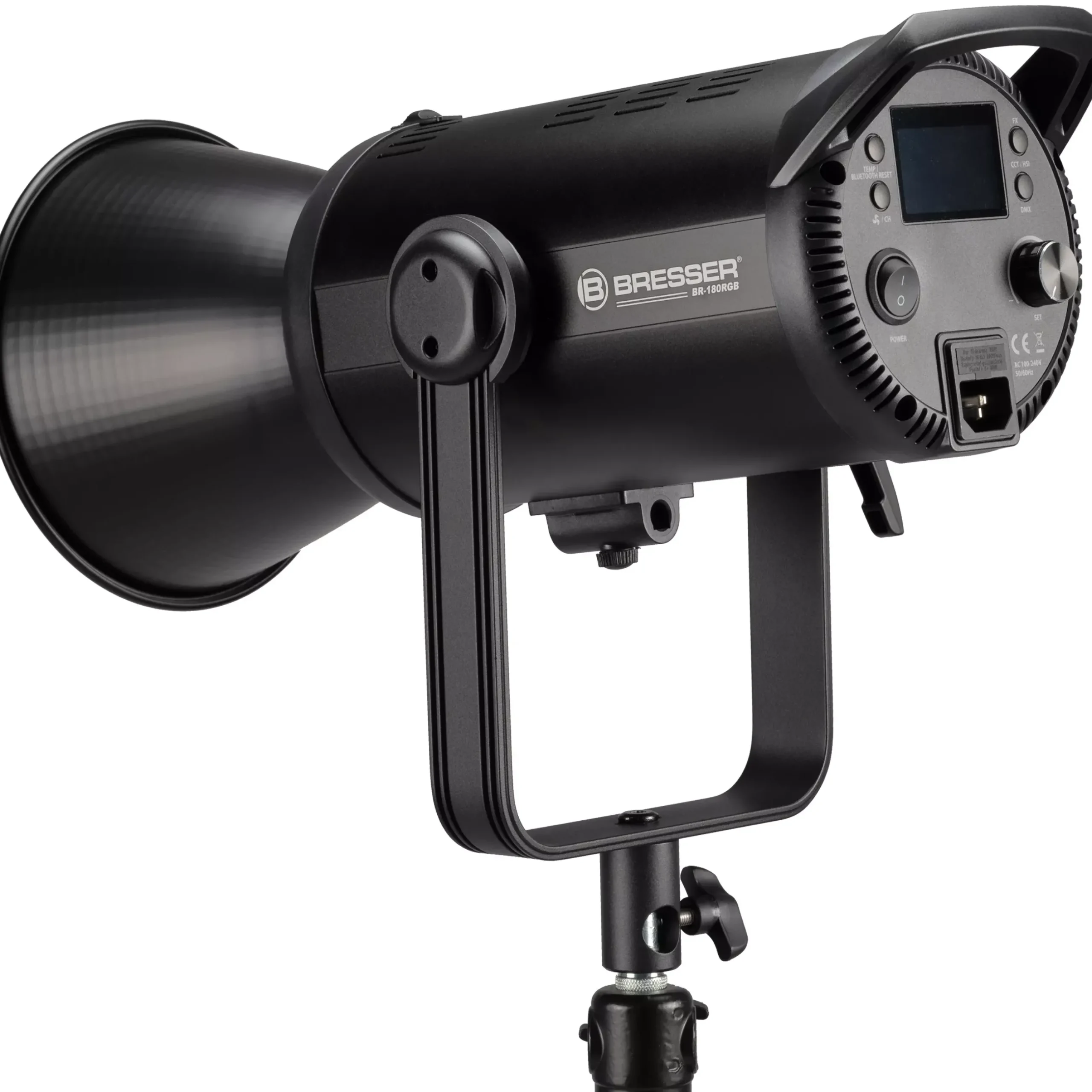 Bresser Led Studiolampen>BR-180RGB COB LED Light mit Reflektor