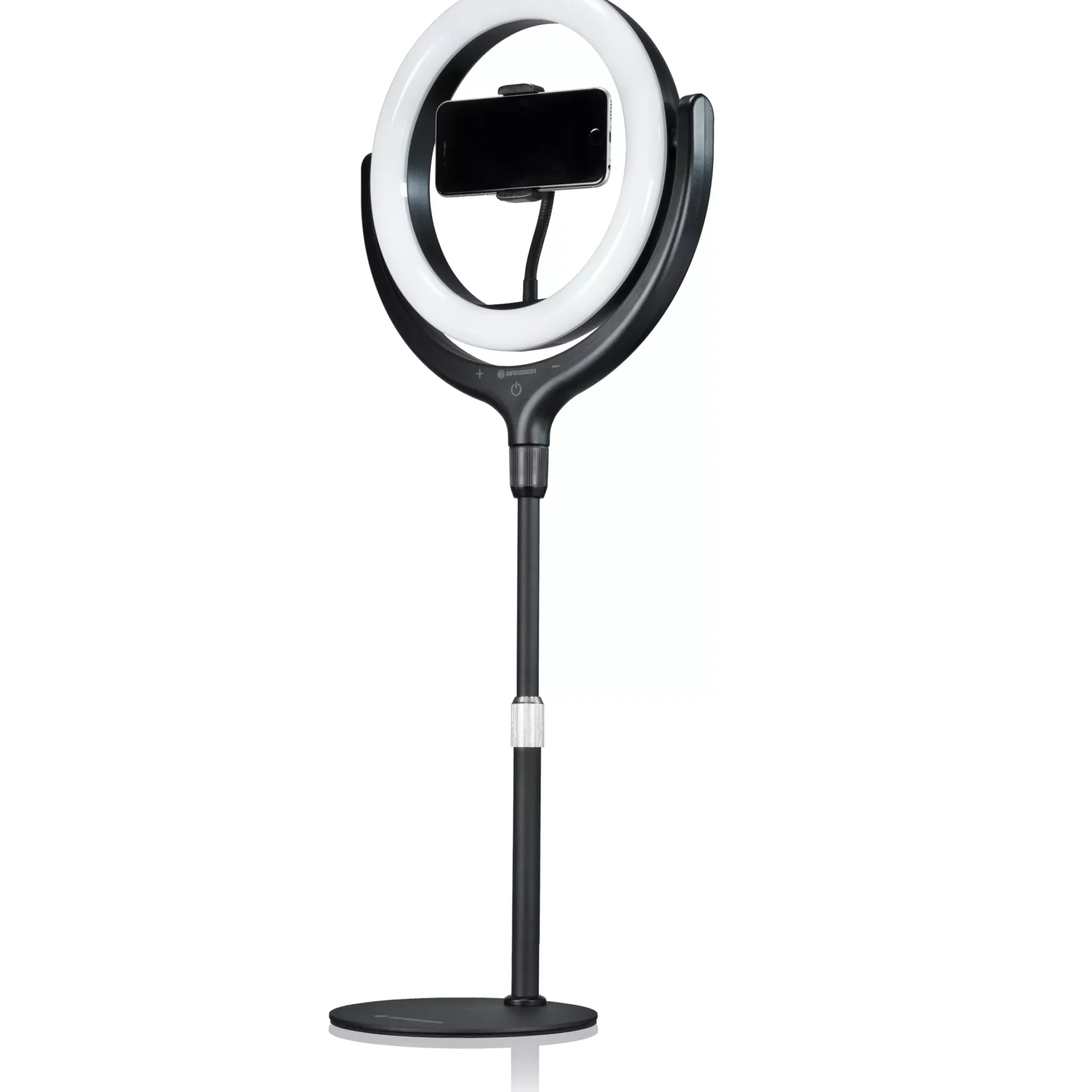 Bresser Ringlichter>BR-RL 10B LED Ringlicht mit Stativ und USB-Anschluss