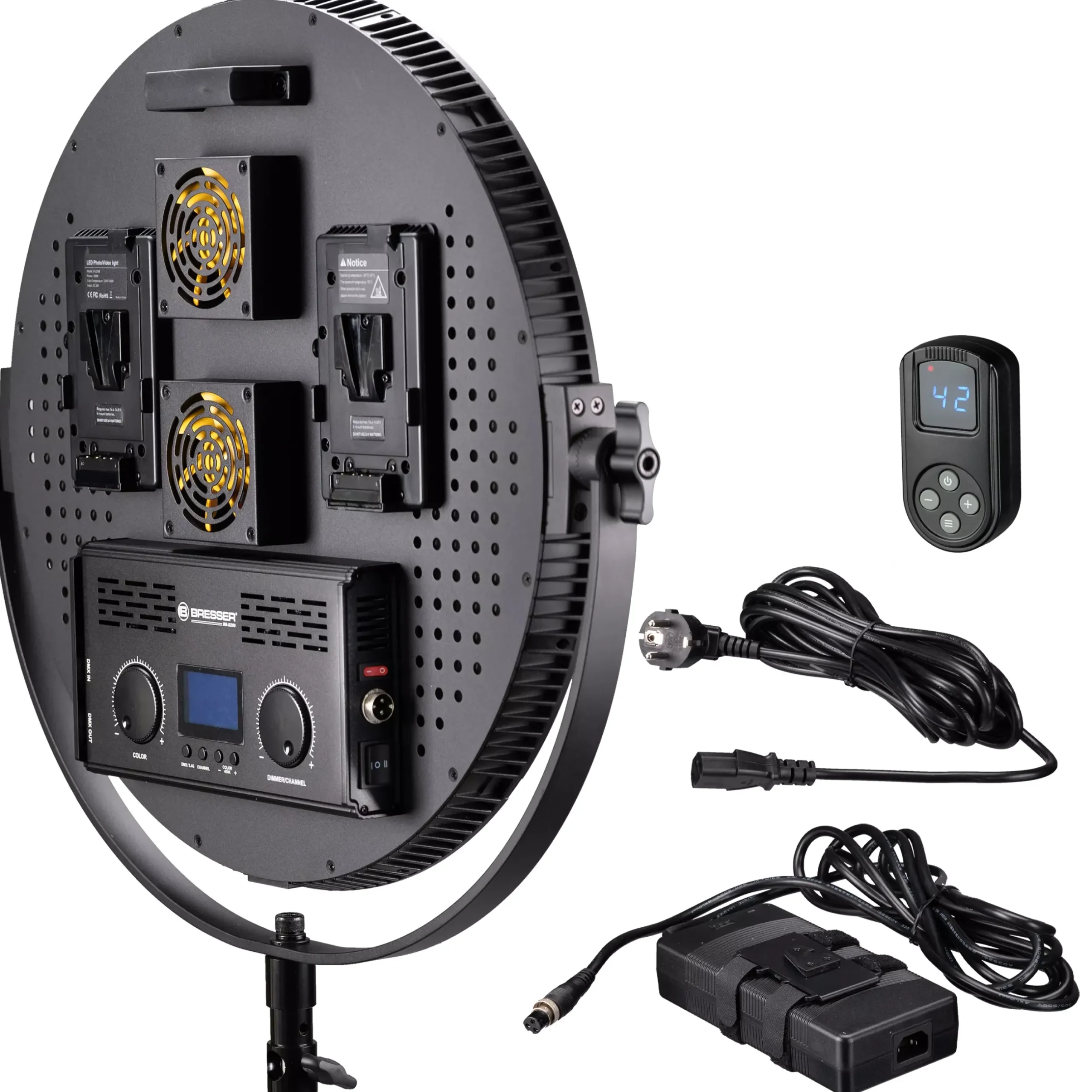 Bresser Led Flächenleuchten>BR-S200B Bi-Color Soft LED Light Rund