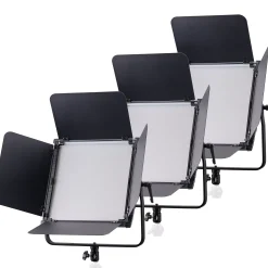 Bresser Led Flächenleuchten Sets>BR-S100B PRO Triple Kit