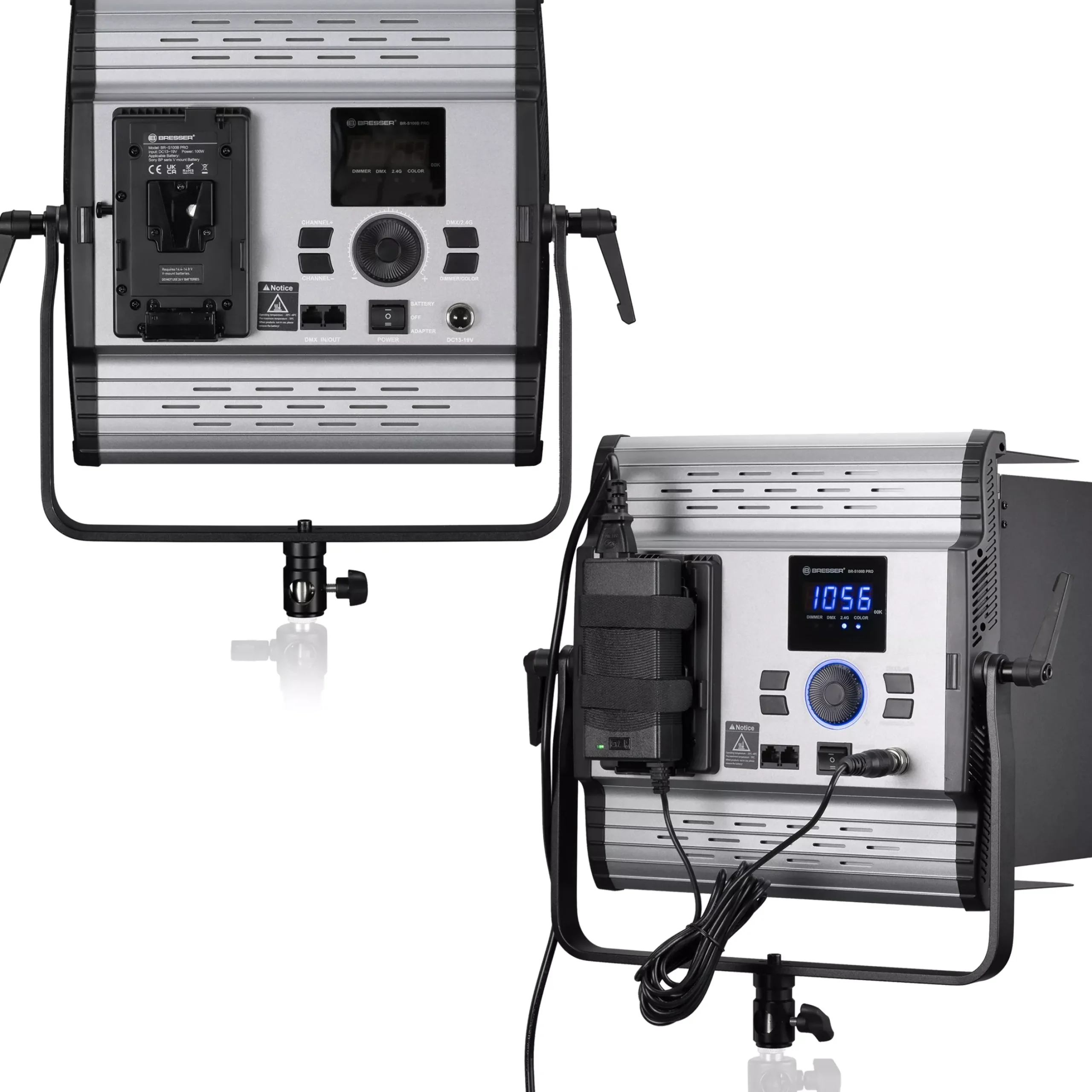 Bresser Led Flächenleuchten Sets>BR-S100B PRO Triple Kit