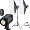 Bresser Led Studiolampen Sets>BR-60S COB LED-Tageslicht-Set 60W mit Softboxen
