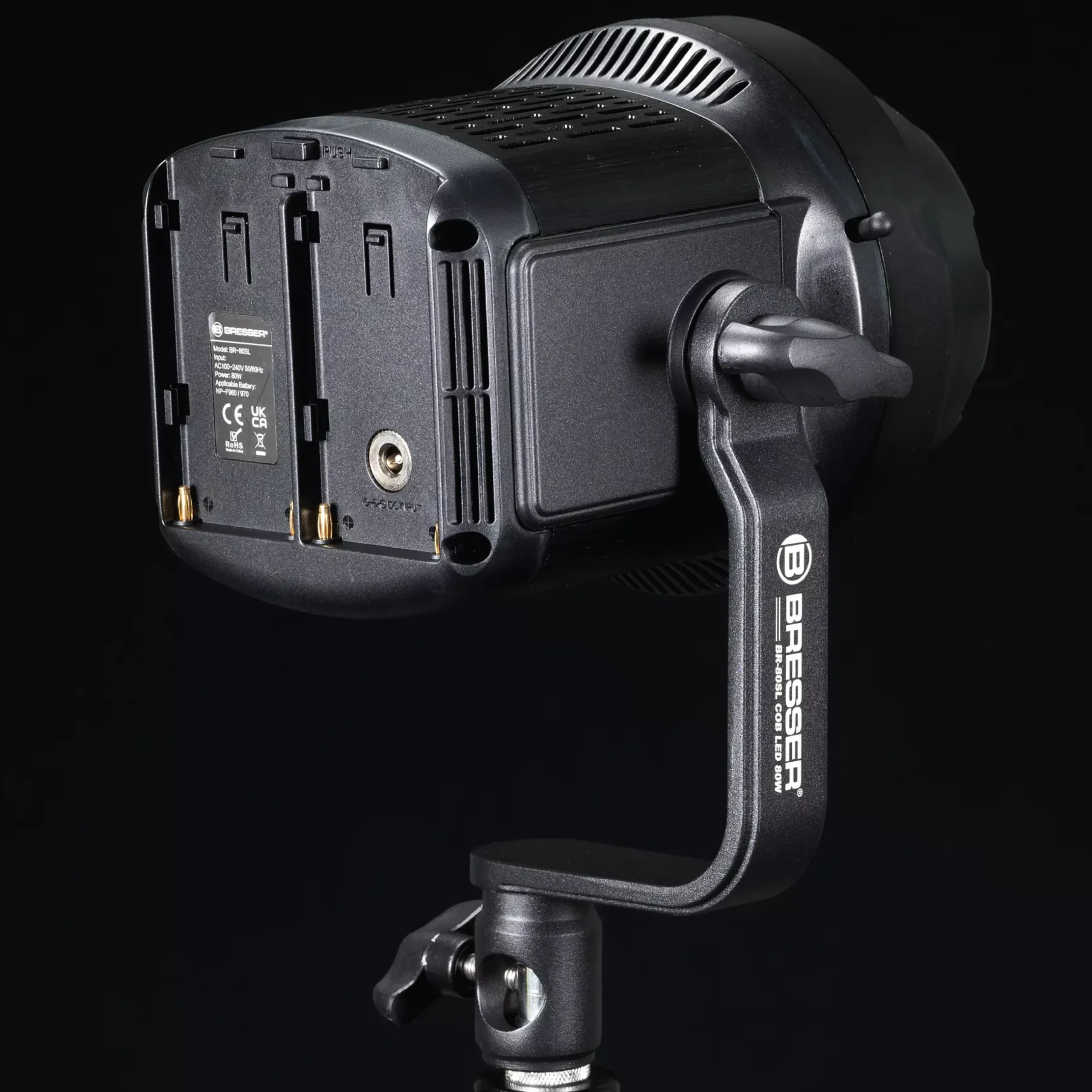 Bresser Led Studiolampen>BR-80SL COB LED Studiolampe 80W mit Fernbedienung und Bowens Anschluss für Softboxen