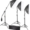 Bresser Tageslichtsets>BR-2240 Tageslicht-Set 1875W mit Softboxen