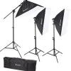 Bresser Tageslichtsets>BR-2246 Tageslicht-Set 3375W mit Softboxen