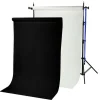 Bresser Hintergrundsets|Hintergrundsysteme>BR-TP240 Hintergrundsystem 240 cm hoch + 2 Papierrollen (1,35 x 11 m) arktisch weiß und schwarz