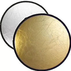 Bresser Faltreflektoren Und Panele>BR-TR5 2-in-1 Faltreflektor gold/silber 60cm rund