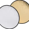 Bresser Faltreflektoren Und Panele>BR-TR5 2-in-1 Faltreflektor gold/silber 80cm rund