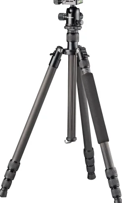 Bresser Kamerastative|Stative>BR-2504X8C-B1 Carbon Kamerastativ bis 10 kg verwendbar als Dreibein-, Einbein- und Bodenstativ