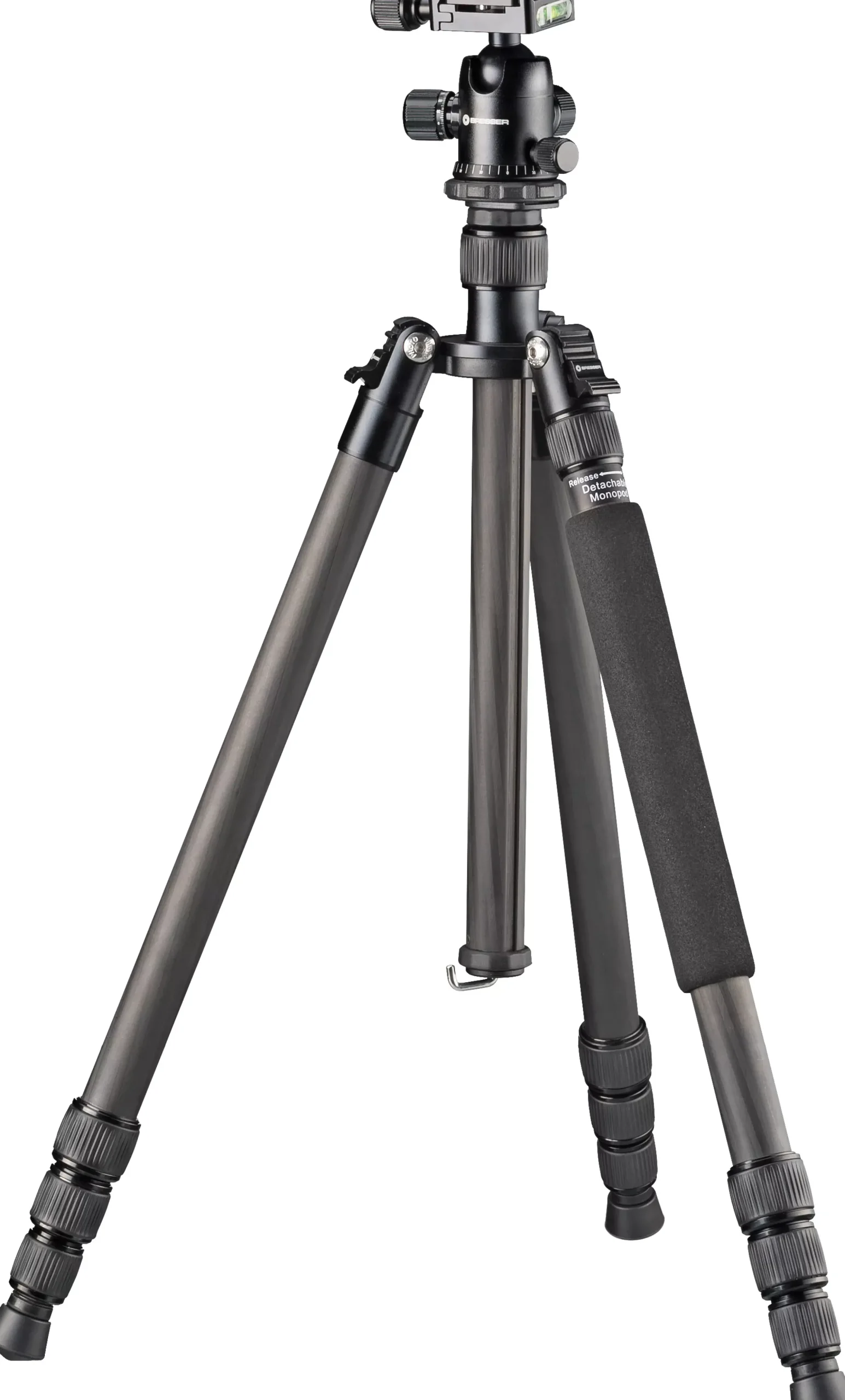 Bresser Kamerastative|Stative>BR-2504X8C-B1 Carbon Kamerastativ bis 10 kg verwendbar als Dreibein-, Einbein- und Bodenstativ