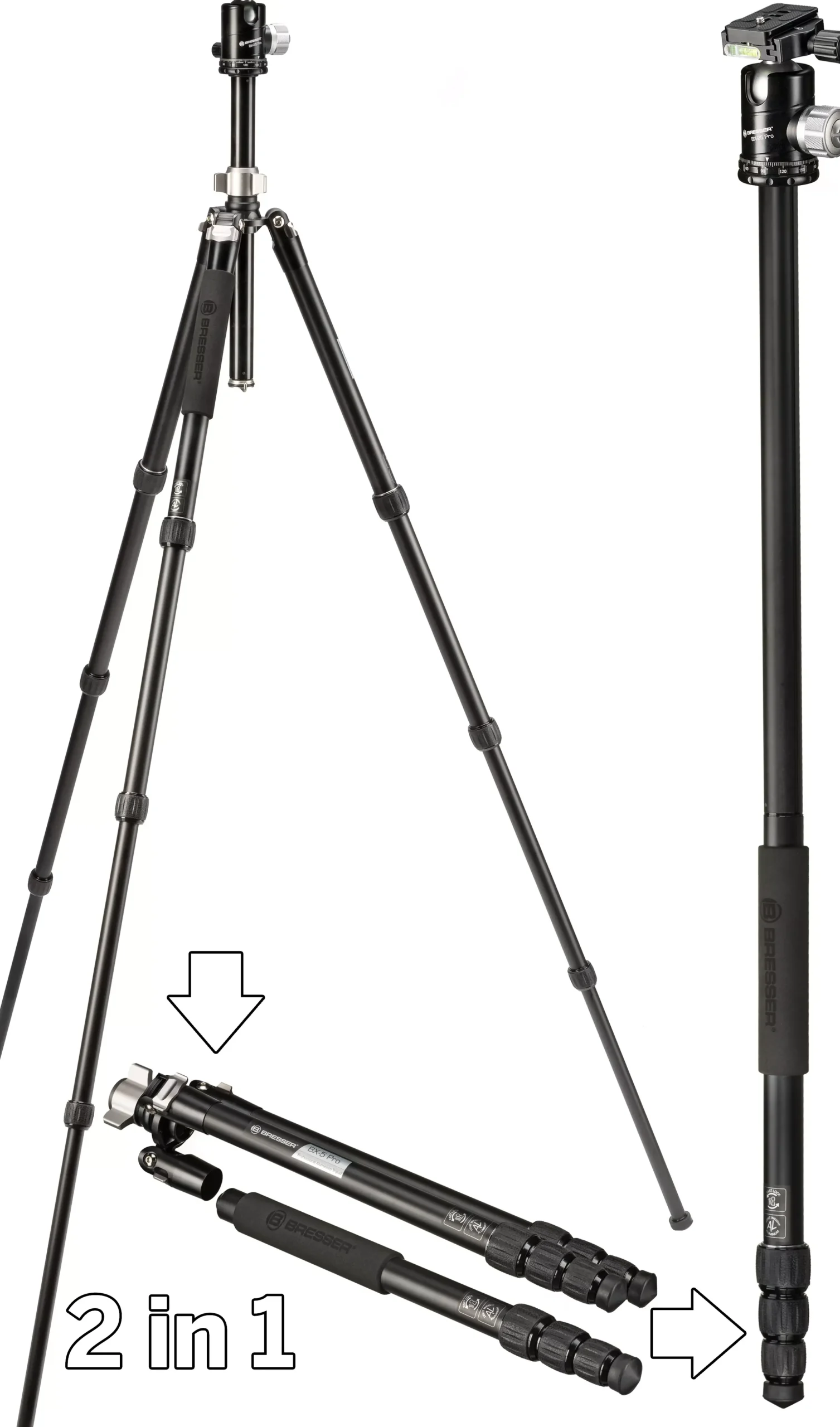 Bresser Kamerastative|Stative>BX-25 Pro Profi-Foto-Stativ