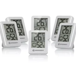 Bresser Innen-Thermometer>ClimaTemp Thermo-Hygrometer 6er-Set