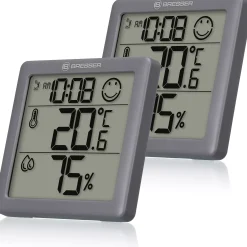 Bresser Raumklimamessgeräte|Innen-Thermometer>Climate Smile Thermo-Hygrometer 2er-Set