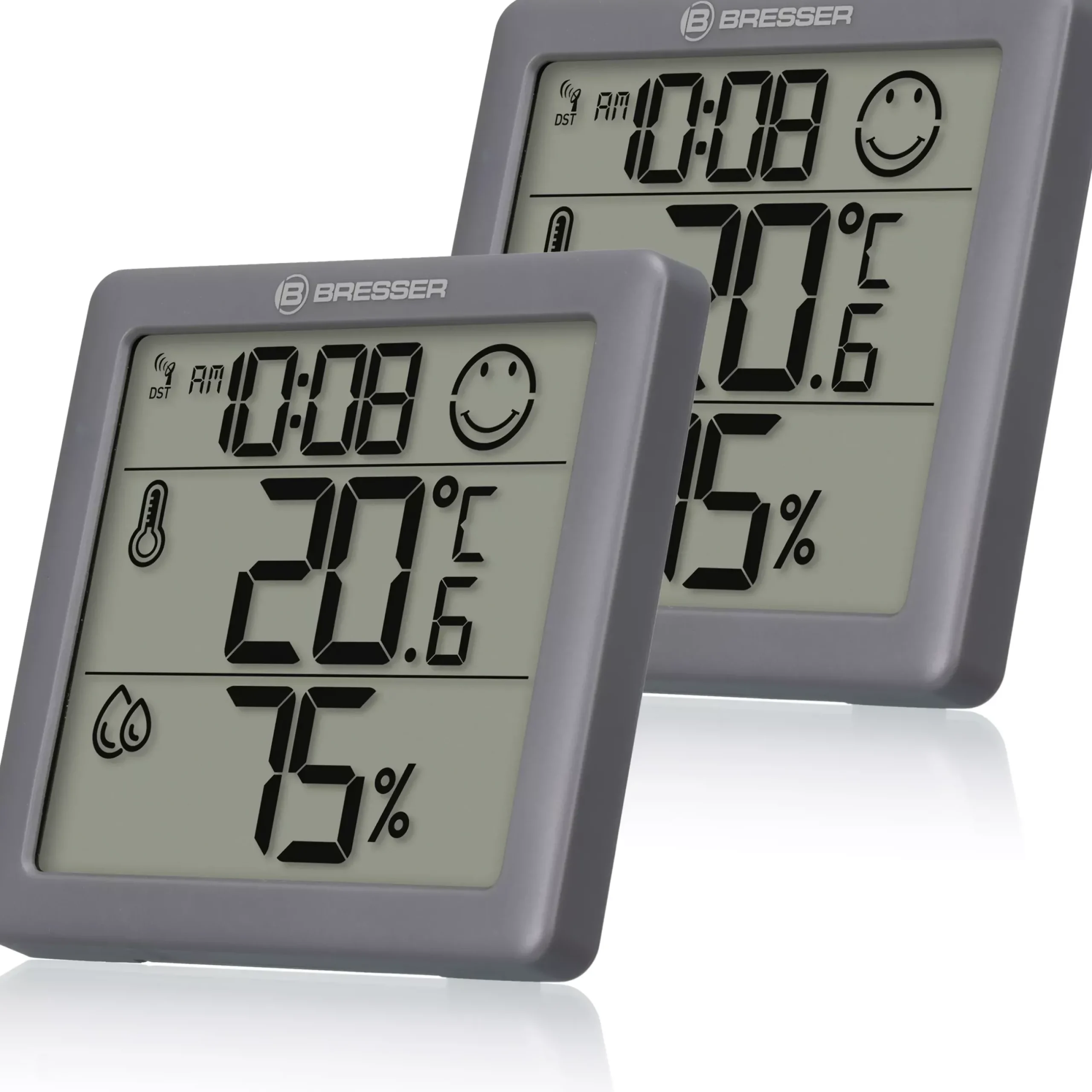 Bresser Raumklimamessgeräte|Innen-Thermometer>Climate Smile Thermo-Hygrometer 2er-Set
