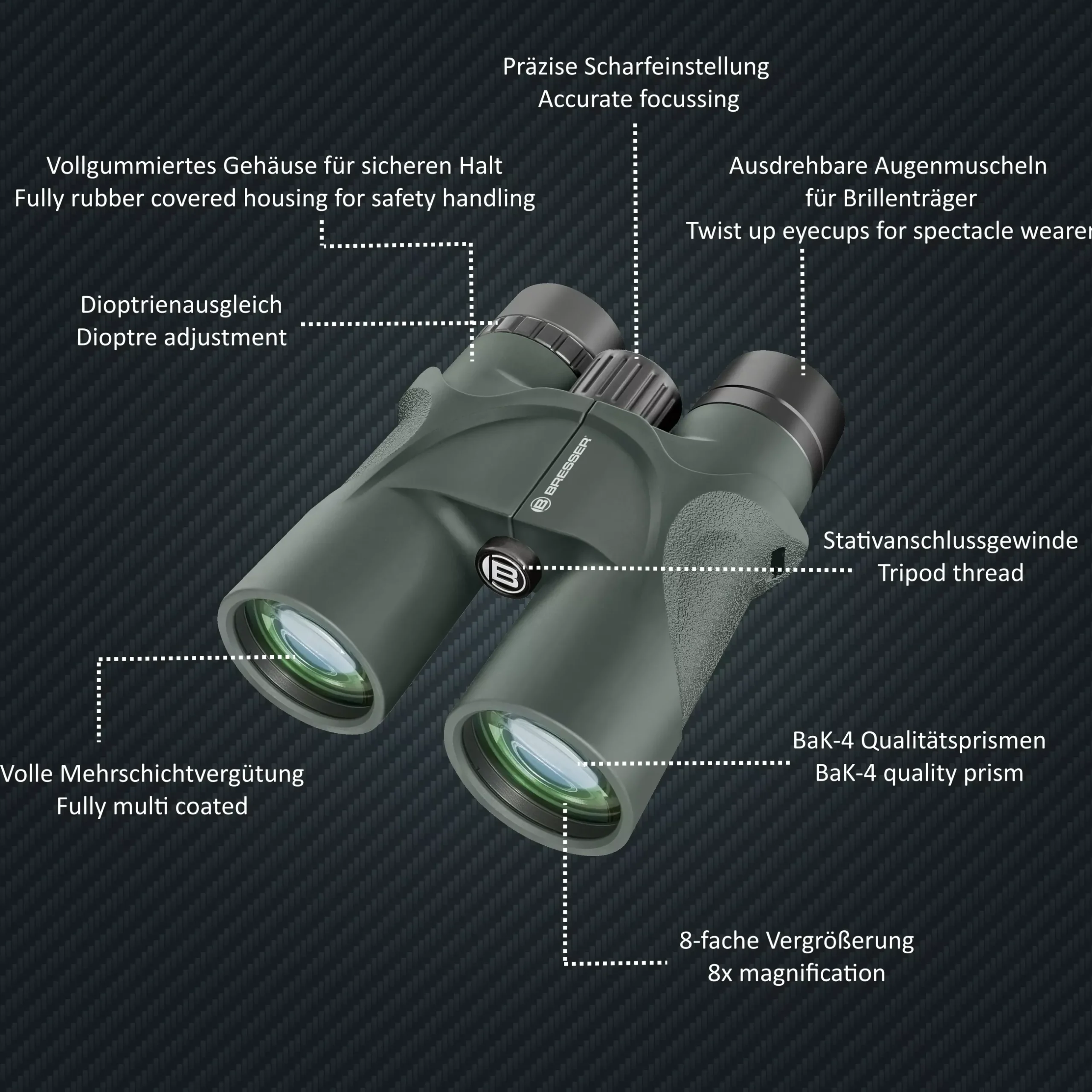 Bresser Fernglas Zur Vogelbeobachtung>Condor 8x42 Fernglas