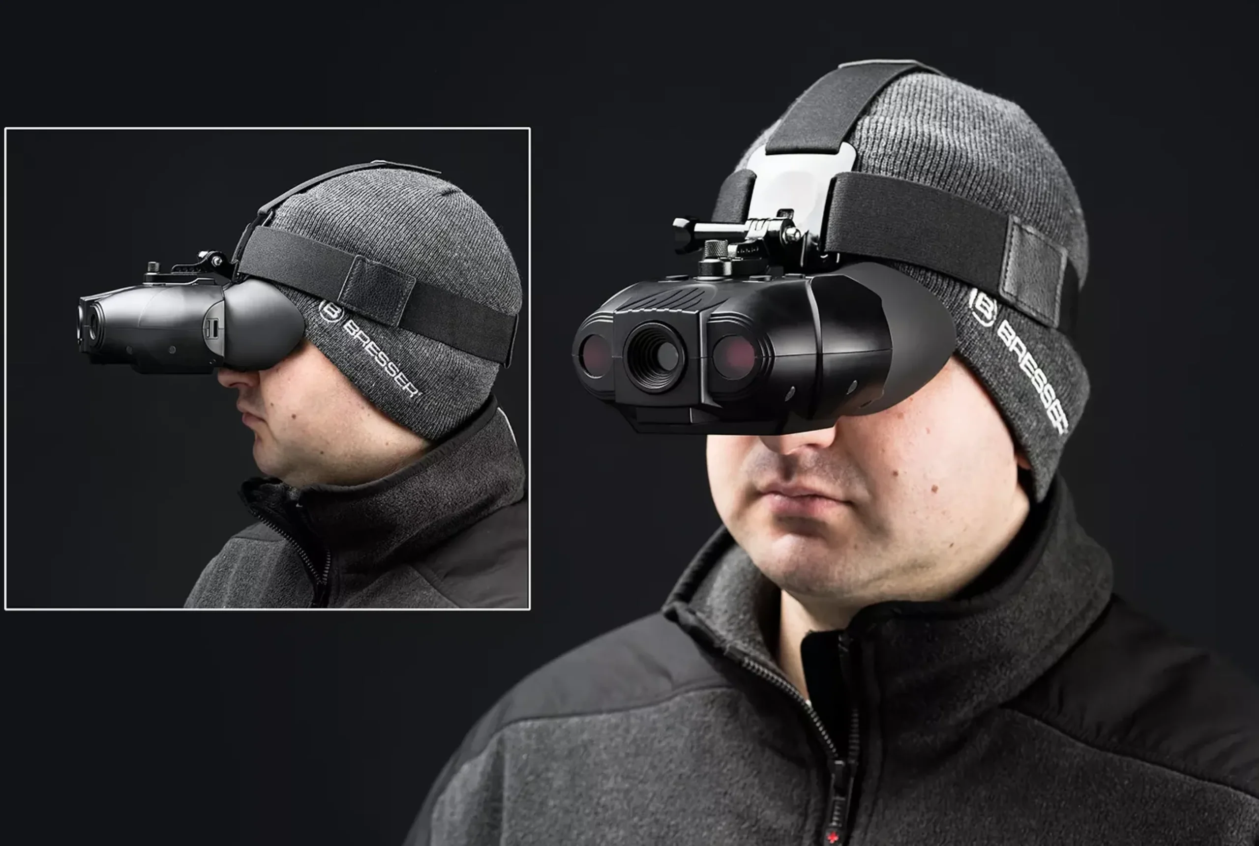 Bresser Nachtsichtgeräte>Digital NV Binokular 1x mit Kopfhalterung
