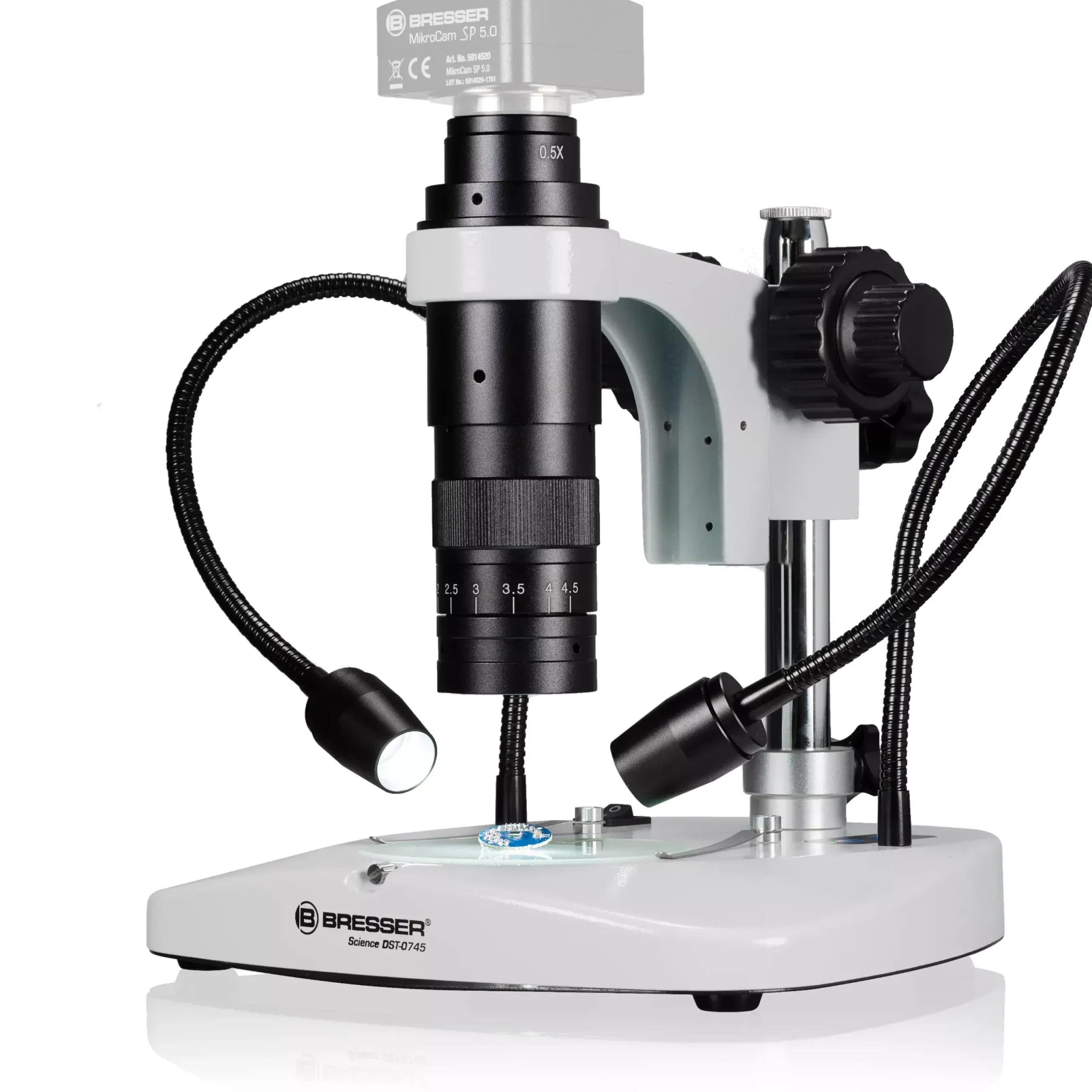 Bresser Durchlichtmikroskope|Auflichtmikroskope>DST-0745 Zoom Optik für digitale Mikroskop- und Ultramakro-Aufnahmen