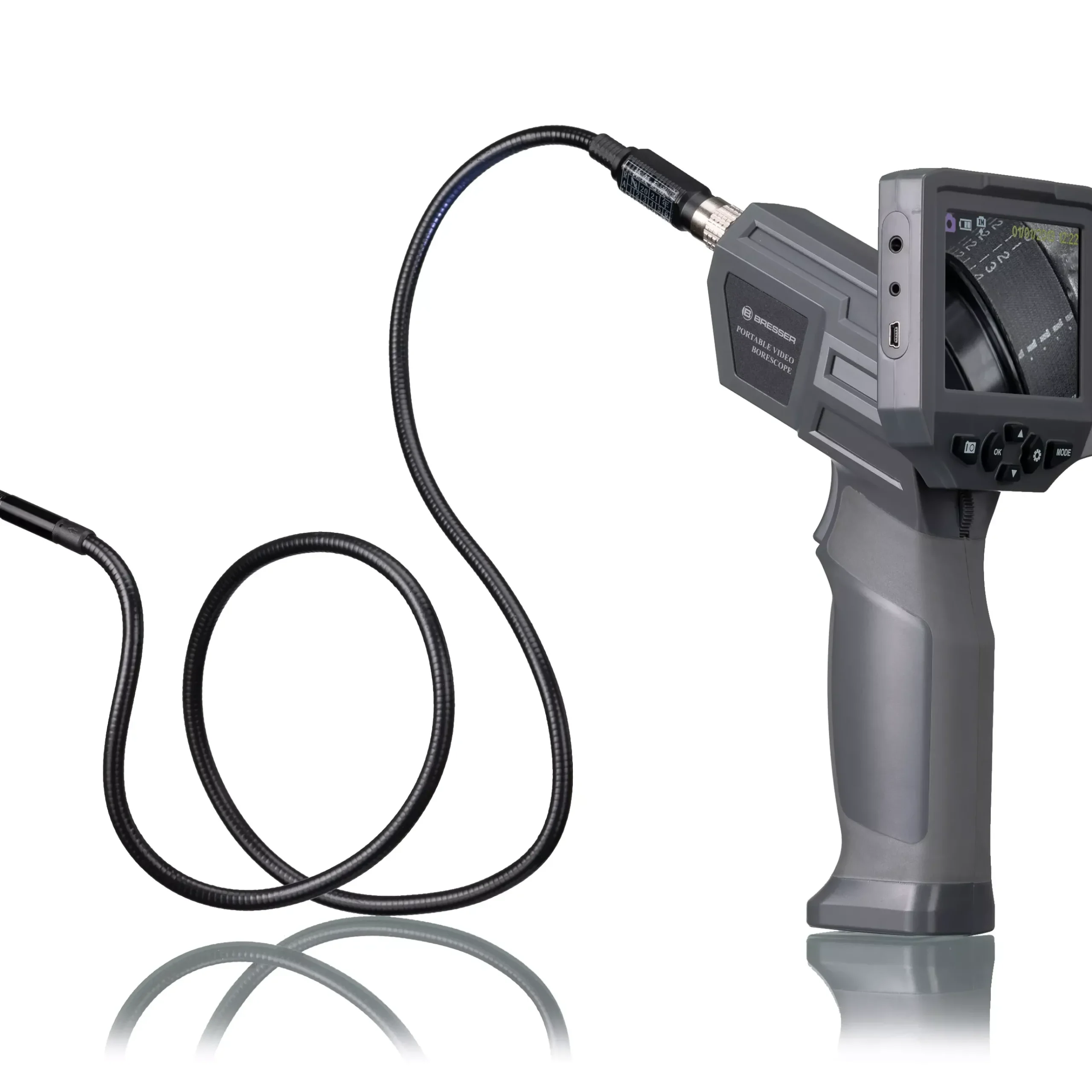 Bresser Wildkameras>Endoskop-Kamera mit 8,89-cm-(3,5")-LC-Display