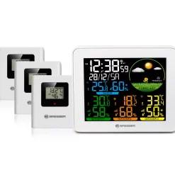 Bresser Wetterstationen Mit Thermo-/Hygro-Außensensor|Innen-Thermometer>Farbwetterstation mit 3 Sensoren