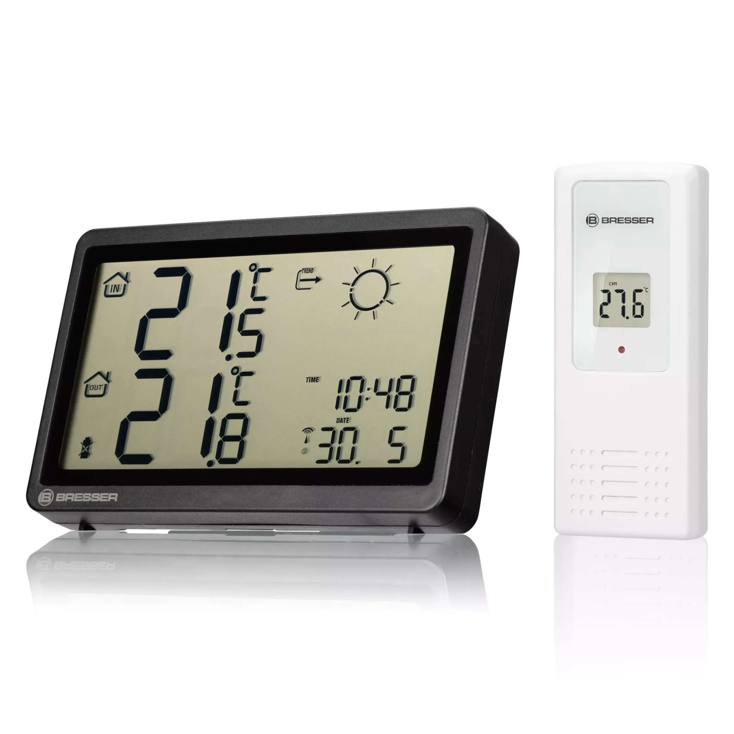 Bresser Wetterstationen Mit Thermo-/Hygro-Außensensor>Funkwetterstation Meteo Temp HZ, schwarz