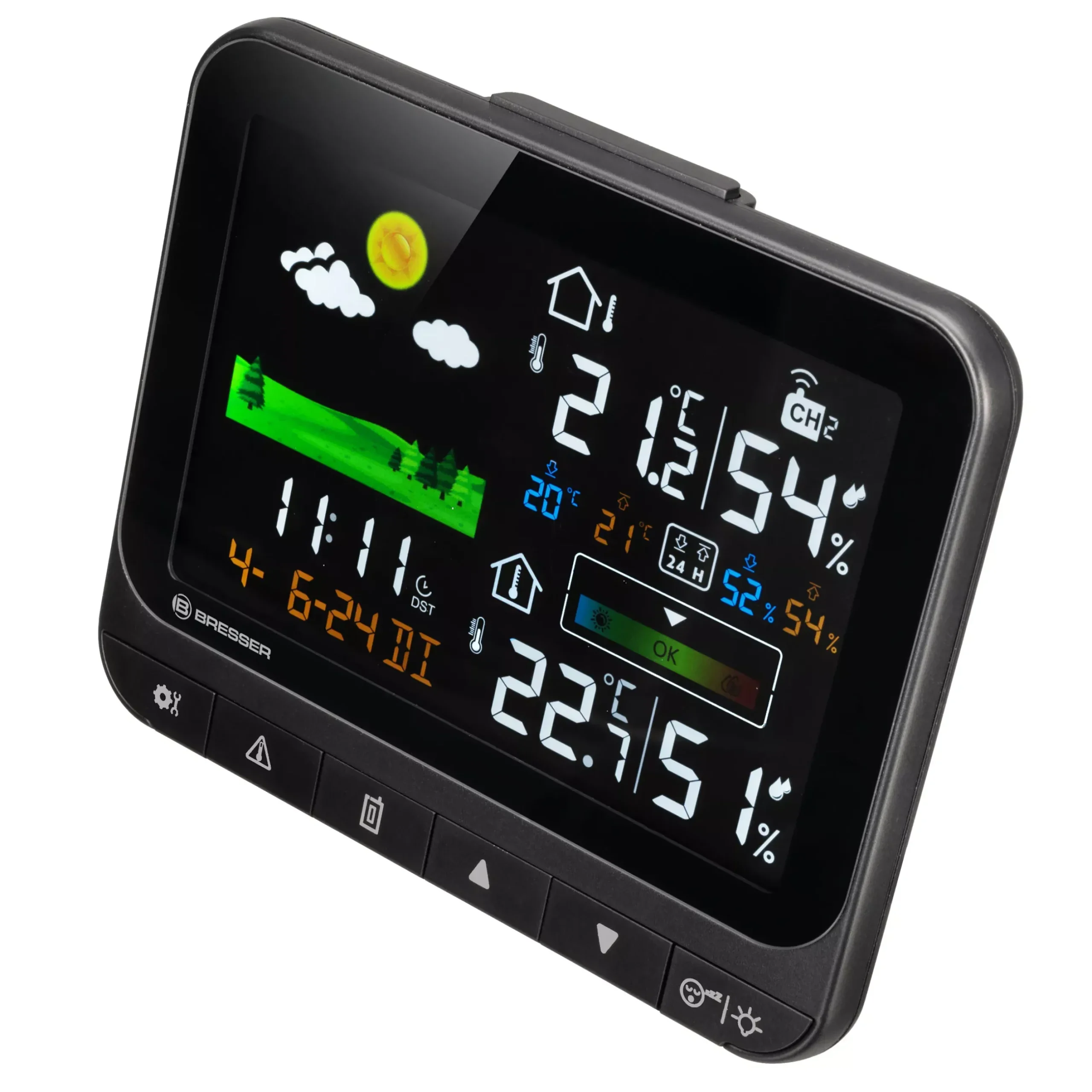 Bresser Wetterstationen Mit Thermo-/Hygro-Außensensor|Raumklimamessgeräte>Funk-Wetterstation Neomeo H