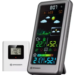 Bresser Wetterstationen Mit Thermo-/Hygro-Außensensor|Raumklimamessgeräte>Funkwetterstation Neomeo V silber