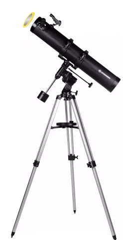 Bresser Teleskope Für Astrofotografie|Teleskope Mit Sonnenfilter>Galaxia 114/900 EQ3 Spiegelteleskop mit Smartphone-Adapter & Sonnenfilter