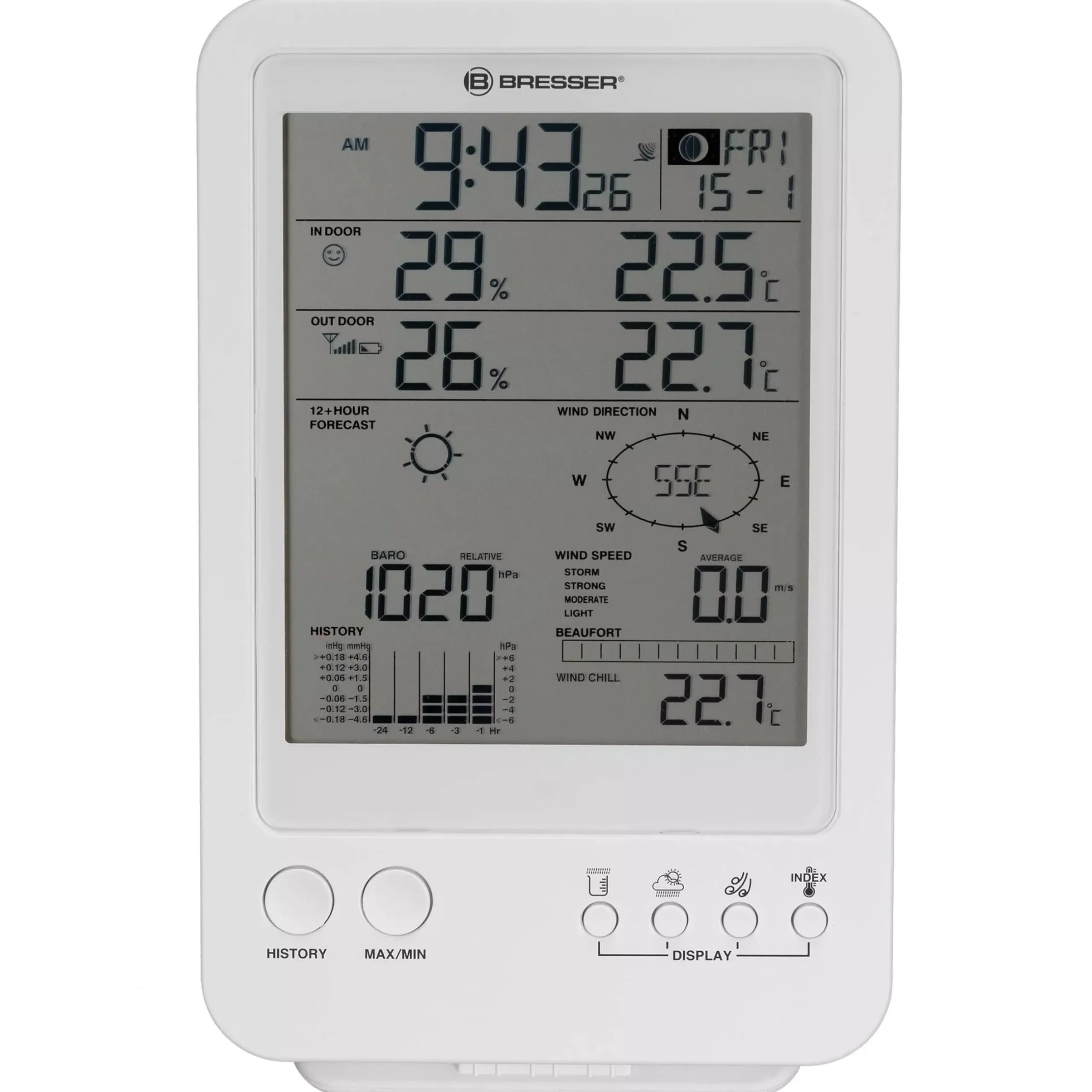 Bresser Wetterstationen Mit 5-In-1-Außensensor>5-in-1-Wetterstation weiß
