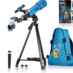 Kinder Bresser Bresser Family|Lunas Welt Der Astronomy>JUNIOR Linsenteleskop 70/400 mit Rucksack