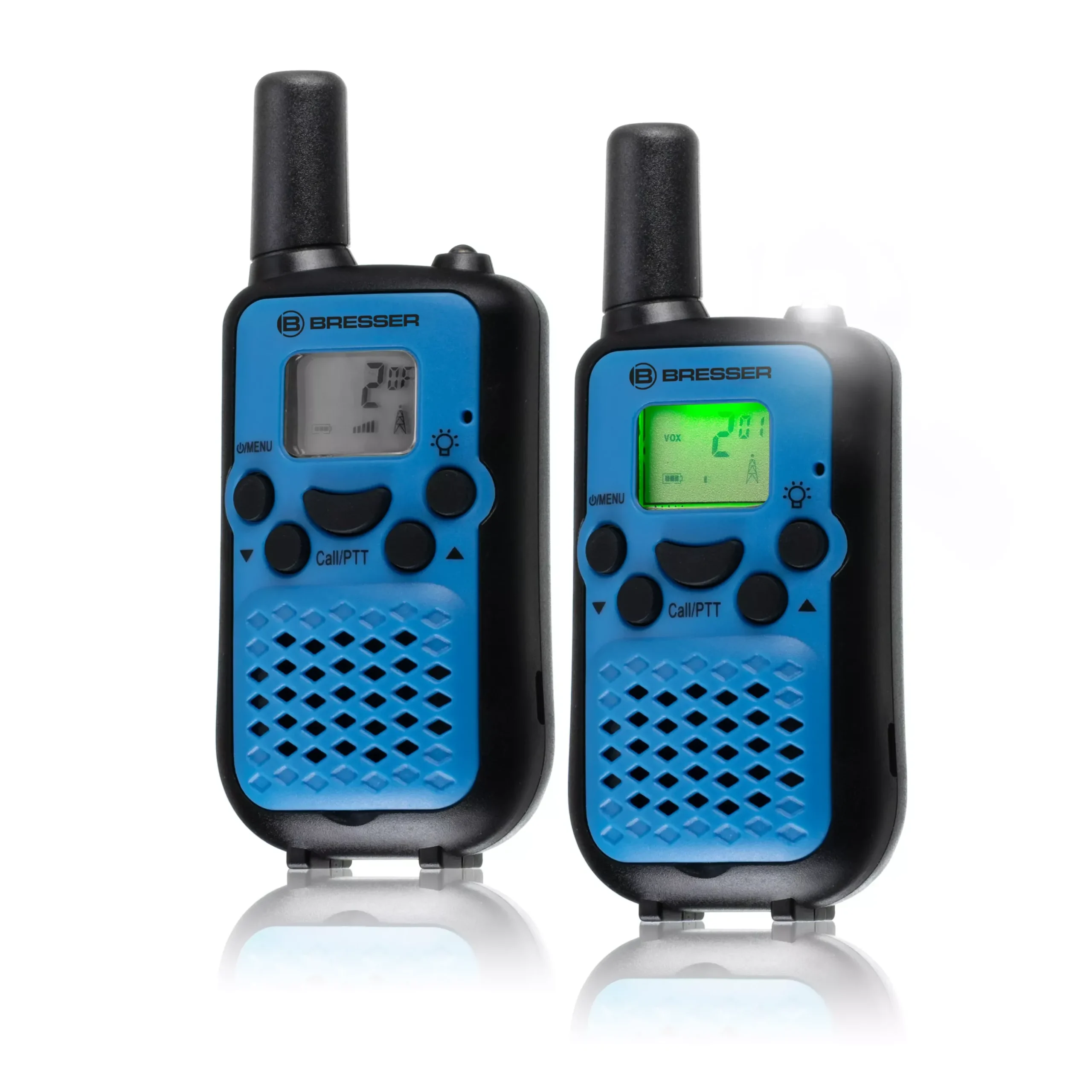 Bresser Lernen & Entdecken>JUNIOR Walkie Talkie 2er-Set mit hoher Reichweite bis zu 6 km und Frei-Hand-Funktion
