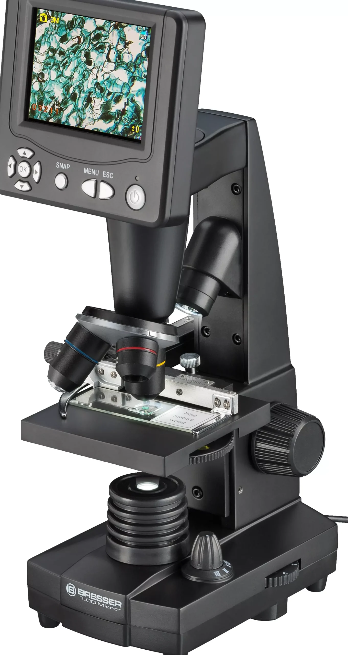 Bresser Durchlichtmikroskope|Auflichtmikroskope>LCD-Schülermikroskop 8.9cm (3.5")