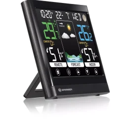 Bresser Wetterstationen Mit Thermo-/Hygro-Außensensor|Raumklimamessgeräte>MeteoTemp BF Wetterstation mit Touch-Display