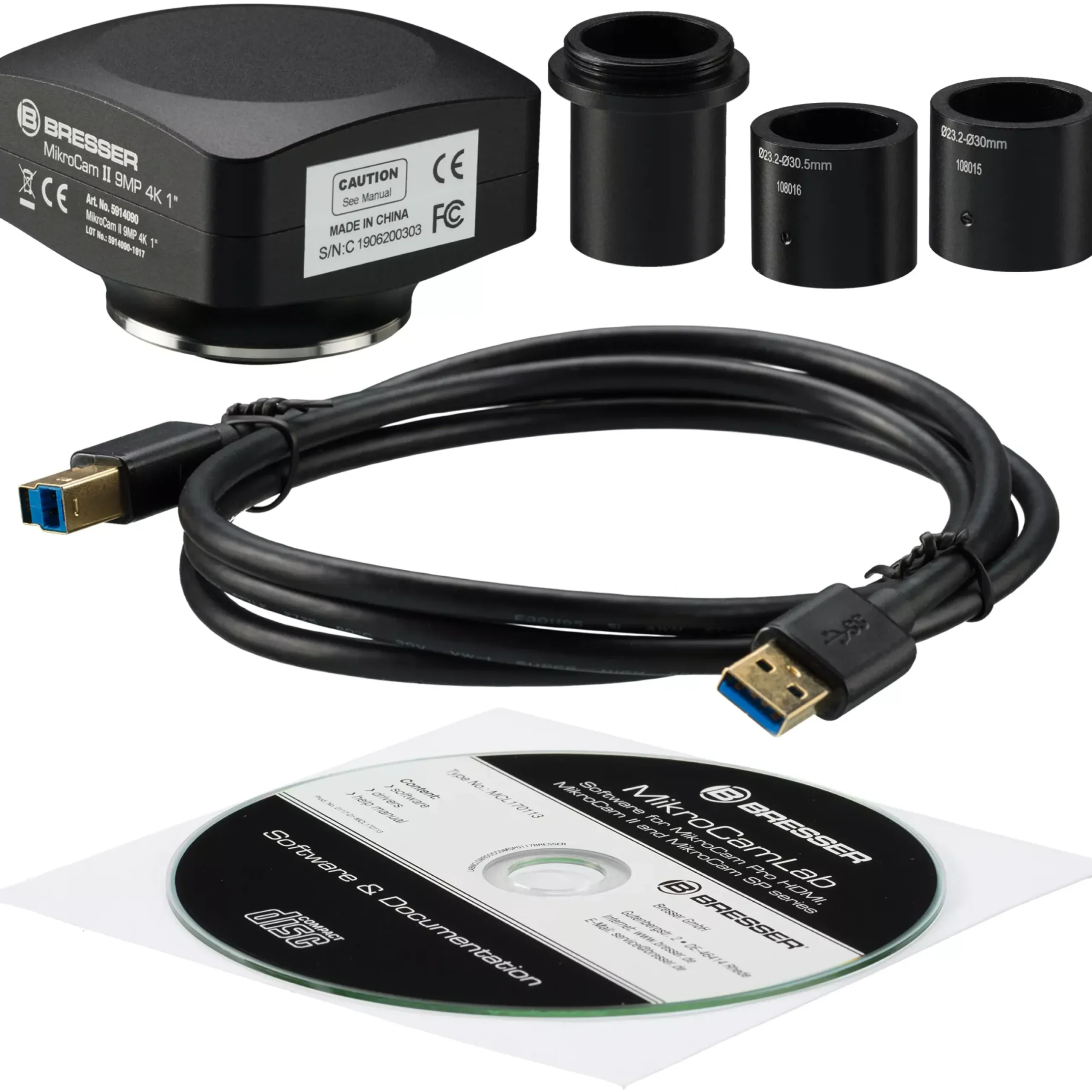 Bresser Usb Mikroskopkameras>MikroCamII 9MP 4K 1'' Mikroskopkamera