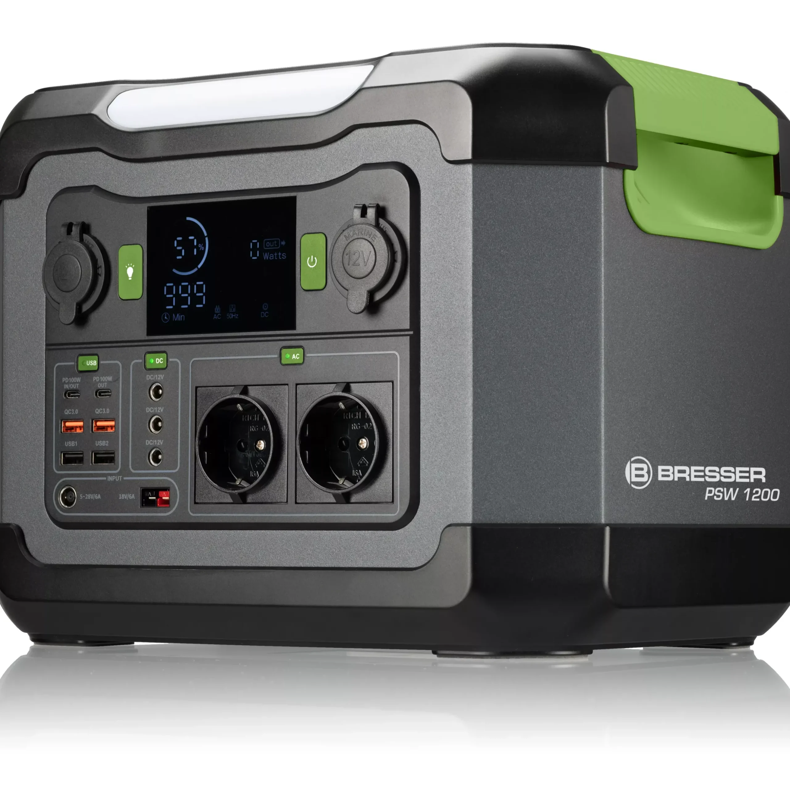 Bresser Mobile Stromversorgung|Stromversorgung>Mobile Power Station Stromspeicher 1.200 Watt