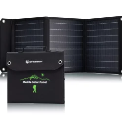 Bresser Mobile Stromversorgung|Stromversorgung>Mobiles Solar-Ladegerät 40 Watt mit USB- u. DC-Anschluss