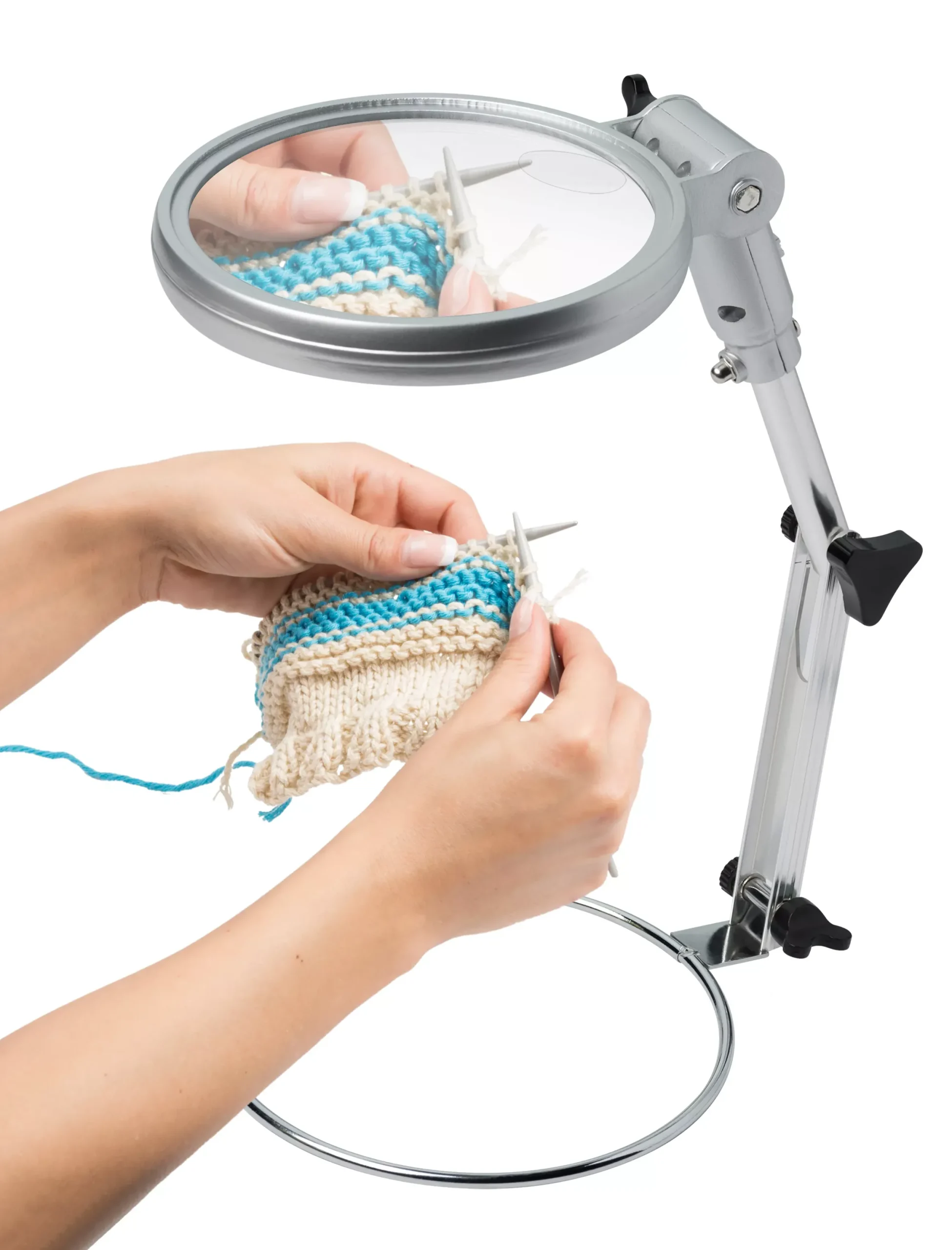 Bresser Lupen>Nählupe 2x/4x mit LED Beleuchtung, Durchmesser 120 mm